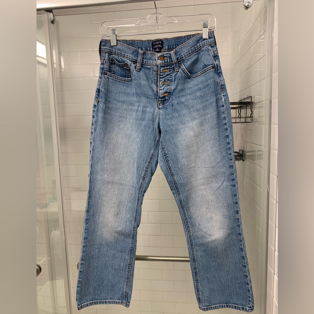 J. Crew Mid-Rise Flare Crop Jeans - 26